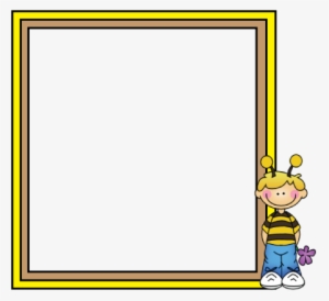 Glass' Classroom Newsletter Sample Printout - Cute Bee Frame #714259