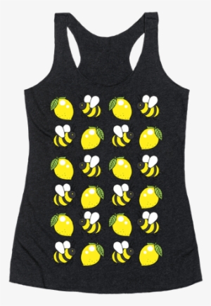 Lemon And Bee Racerback Tank Top - Que Syrah Syrah Shirt #714594