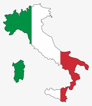 Open - Flag Map Of Italy #715181