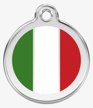 1itwm, 9330725044036, Image - Red Dingo Skull Cross Bones Pet Id Tag - Hot Pink #715266