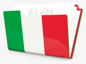 Illustration Of Flag Of Italy - Italian Folder Icon #715311