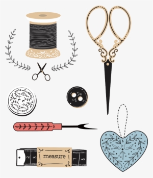 Sewing Sticker - Elementos De Costurera Png #715379