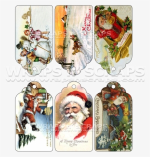 Victorian Christmas Gift Tags - Shih Tzu Christmas Cards Two Greeting Cards #715829