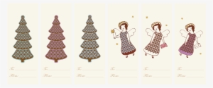 Angel & Tree Gift Tags - Maileg Til- Og Fra-kort - Engle Og Juletræ - 6 Stk #715958