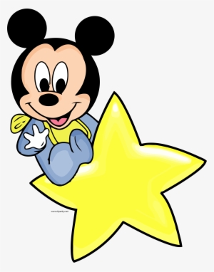 Disney Baby Star Clipart Png - Baby Mickey Mouse Clipart Free #716174