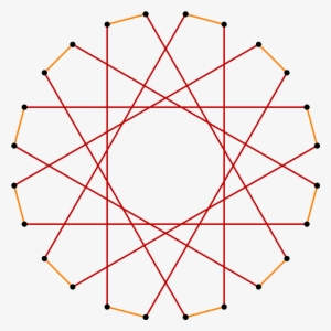 Regular Star Truncation 12-5 - Dream Catcher String Art Template #716293