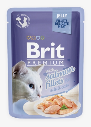 Brit Premium Cat Pouch With Salmon Fillets In Jelly - Brit Cat Food Reviews #716512