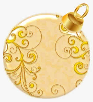 Christmas Ball - Gold Christmas Ball Png #716539