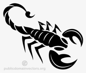 Black Scorpio Png Image Background - Scorpion Clipart #717153
