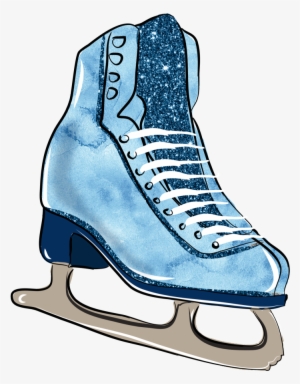 Watercolor Skates Free Matting Material - Ice Skating #717154