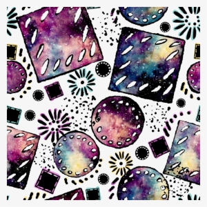 Hand Drawn Gradient Starry Sky Geometry Png Background - Vector Graphics #717155