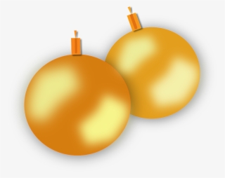 Gold, Christmas, Balls, Ornaments, Ball, Ornament - Yellow Christmas Ornaments Png #717400