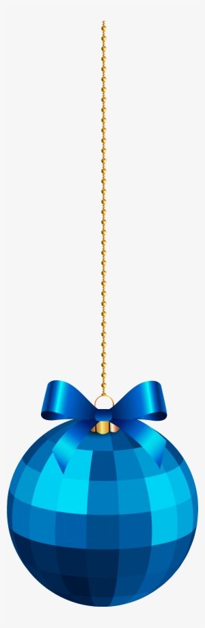 Hanging Christmas Ornaments Png Download - Blue Christmas Ball Hanging #717417