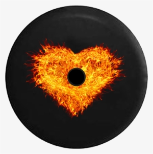 Jeep Wrangler Jl Backup Camera Burning Heart Real Fire #717760