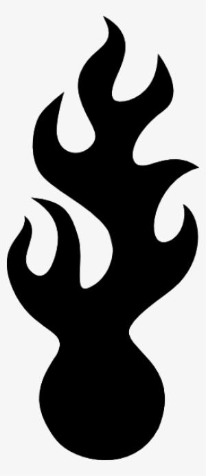Flame Black And White Png #718617