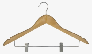 Hooked Hanger With Skirt Clips - Skirt Hanger Png #718649