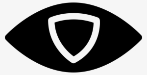 Surveillance Logo Of An Eye Shape With Shield Outline - Symbol #719190