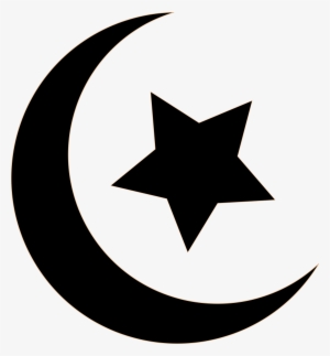 This Free Icons Png Design Of Black Crescent And Star #719651