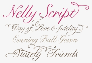 Nelly Script Font Sample #7101676