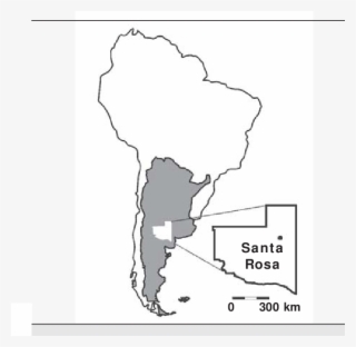 Map Of South America, Argentina And La Pampa Indicating #7105534
