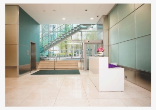 Glass Top Reception Desk #7107233