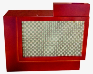 Beauty Spa Salon Reception Desk- Red/gold Small #7107340