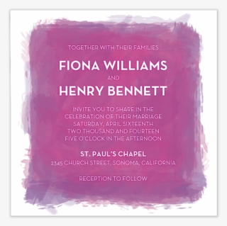 Subtle Canvas Wedding Invitation #7108257
