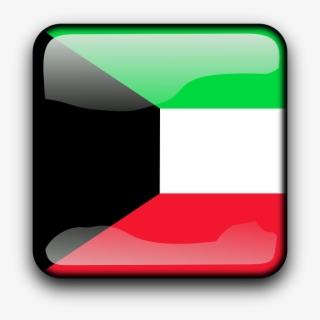 Kuwait, Flag, Country, Nationality, Square, Button #7108703