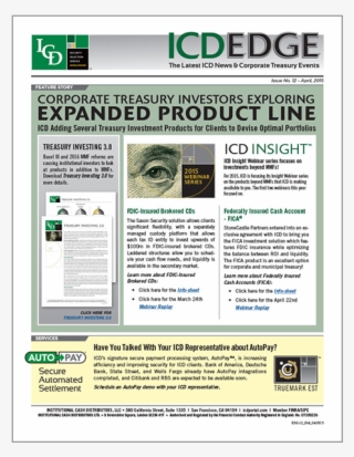 Corporate Treasury Investors Exploring Expanded Product #7110019