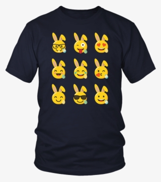 Cute And Funny Easter Bunny Emoji Tee 2018 Easter Day #7117377
