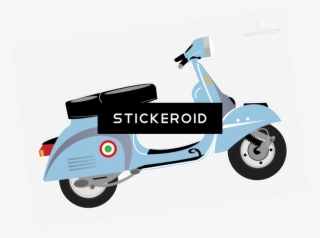 Scooter Vespa Side Illustration #7121487