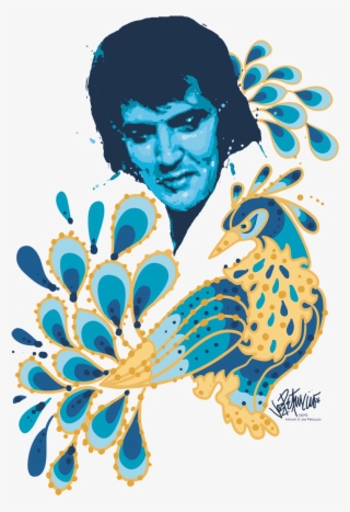 Elvis Presley Peacock Men's Regular Fit T-shirt #7123828