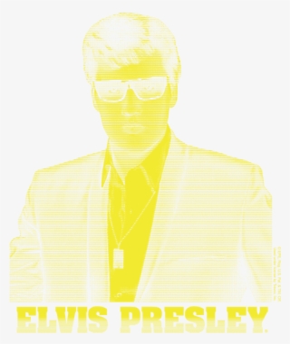 Elvis Presley Yellow Elvis Juniors T-shirt #7123887