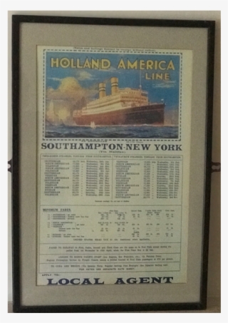 Holland America Shipping Line Print #7127130