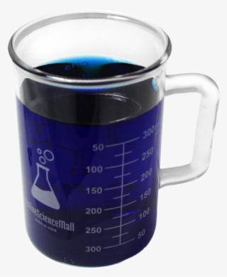 400ml Caffeine Molecule Glass Beaker Mug W/handle #7130134