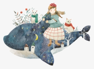 Painted Fairy Tale Shark Fairy Pattern #7132680