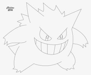 Gengar Coloring Pages Download And Print For Free Png #7134308