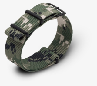 Nato Watch Strap In Digital Camo Print With Black Pvd #7135729