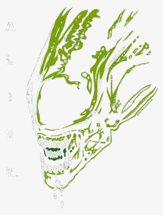 Alien Acid Drool Juniors V Neck T Shirt #7136734