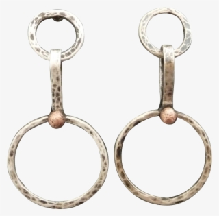 Mixed Metal Copper And Sterling Silver Textured Post #7140297 Mixed Metal Copper And Sterling Silver Textured Post #7140297