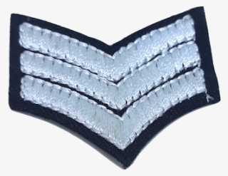 Three White Stripes Iron On Patch #7140786