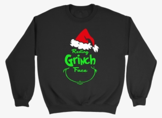 Resting Grinch Face Sweatshirt #7140891