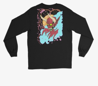 Uchuujin And Oni Front And Back Long Sleeve #7142340