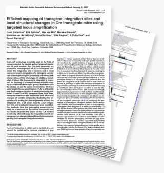 Genentech-cergentis Nar Publication #7147245