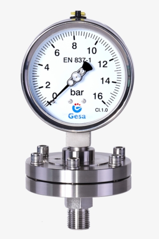 Manómetro Con Separador De Membrana Atornillado Ø100 #7149151