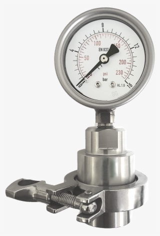 Manómetro Con Separador De Membrana Sanitario Y Brida #7149375