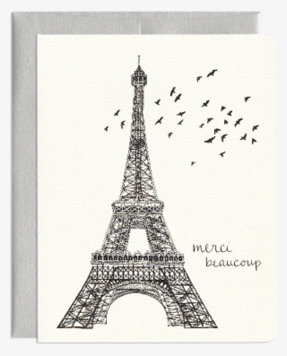 Whimsical Paris Thank You Card #7149931