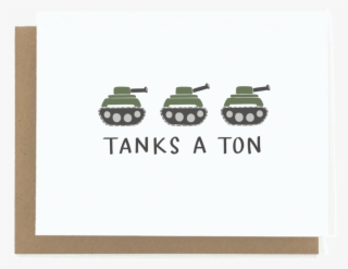 Tanks A Ton Thank You Card #7150070