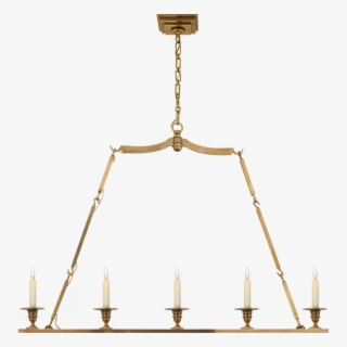 Linear Flat Line Chandelier In Antique-burnished #7150957