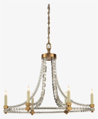 Crystal Cube Oval Flatline Chandelier #7151118